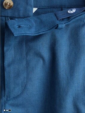 Boys H and M Blue Linen-Blend suit set-sz 16